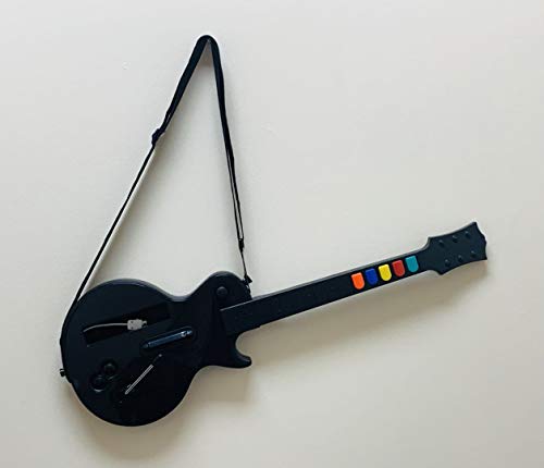 Wireless Guitar for Wii Guitar Hero and Rock Band Games Color Black by Buddies