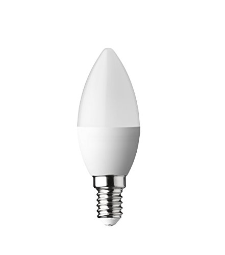 WOFI lampadina a led, Vetro, E14, 3 W, Frosted vetro, 3.5 x 3.5 x 10 cm