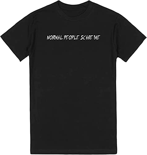 Yustery Normal People Scare Me T-Shirt Black XXL