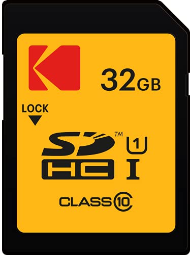 32GB Scheda SD Kodak SDHC classe 10 Gold+ UHS-I U1 Ka.Blist [EKMSD32GHC10K]