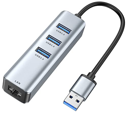 ABLEWE Adattatore USB Ethernet,Hub USB 3.0 con 3 Porte USB 3.0 e 1 ...