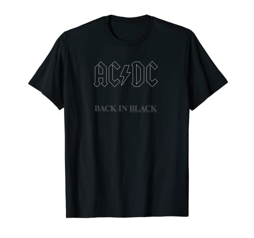 AC DC - Back in Black Album Artwork Maglietta