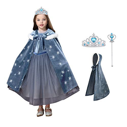 ACWOO Elsa costume, Costume Vestito Bambina Principessa Anna Elsa, ...