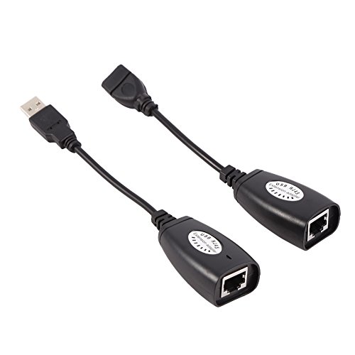 Adattatore da USB a RJ45, Richer-R da USB 2.0 a RJ45 Prolunga di rete per adattatore di estensione Ethernet Ethernet Lan cablato Ideale per l uso con fotocamere USB, stampanti, videocamere Web, tastie