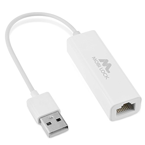 Adattatore di rete USB Ethernet (LAN) Compatibile con Laptop, PC, e Tutti i Dispositivi Compatibili con USB 2.0 incluso Vista XP, Windows 7-11, tutti i Mac OS X, OS X, macOS da Mobi Lock