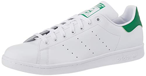 adidas Stan Smith M, Scarpe da Ginnastica Uomo, Footwear White Core White Green, 36 2 3 EU