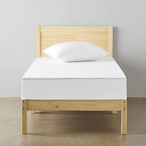 Amazon Basics - Struttura del letto singolo in pino massello con te...