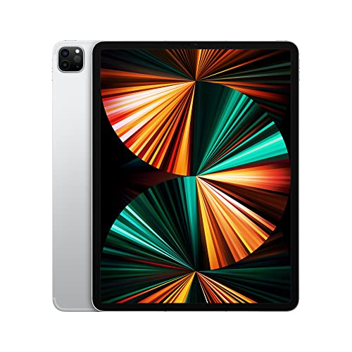 Apple 2021 iPad Pro (12.9inch, Wi-Fi + cellulare, 128 GB) - Argento (Ricondizionato)