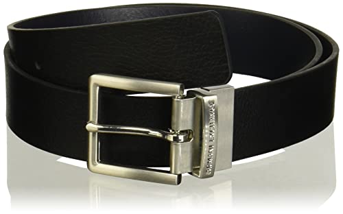 Armani Exchange Leather Belt, Cintura, Uomo, Nero (Black Navy 43020), 8 (Taglia Produttore: 40)