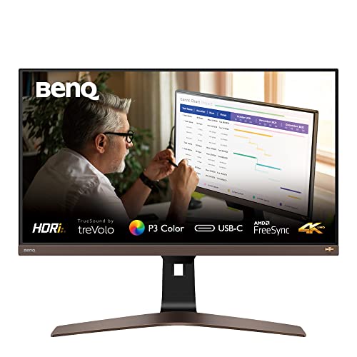 BenQ EW2880U Monitor 4K UHD (3840 x 2160), 60HZ, 28 pollici IPS HDR USB-C, HDMI | 60W | Eye-care | Compatible per MacBook Pro M1