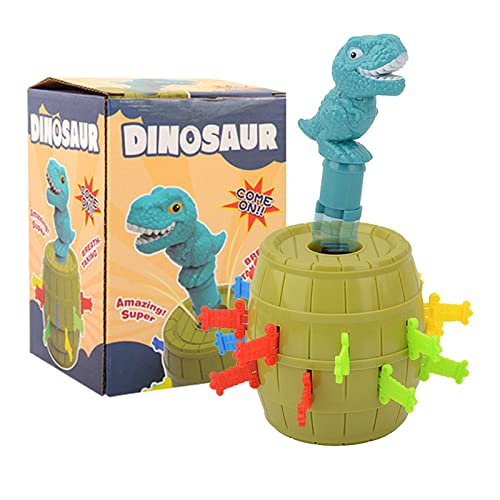BIOSA Gioco da tavolo a forma di dinosauro, 2-4 giocatori, spada portafortuna pop-up giocattolo per bambini 3 4 5 6 anni ragazzi ragazze bambini