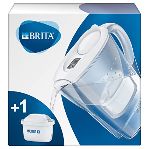 BRITA Caraffa Filtrante Marella per acqua, Bianco (2.4l) - incl. 1 ...