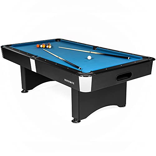 Buckshot Tavolo da Biliardo Manhattan 8ft - 244 x 132cm- Carambola - Pool Americano - Snooker - Tavoli da Biliardo 8 Piedi - Completo di Tutti Gli Accessori