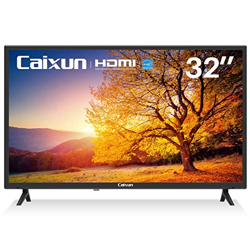 Caixun TV 32 Pollici, HD Televisori con 3 HDMI e 2 USB, DVB-T T2 C S S2, Adatto per Cucina Camera da Letto e Home Office (EC32T1H)…