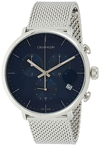 Calvin Klein Orologio Cronografo Quarzo Unisex Adulto con Cinturino in Acciaio Inox K8M2712N