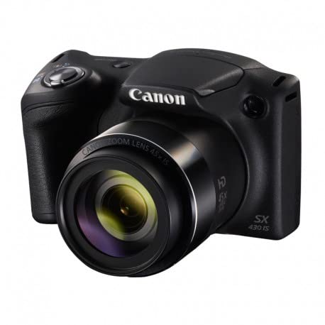Canon Italia PowerShot SX430 IS Fotocamera Digitale Compatta, Nero [Versione EU]
