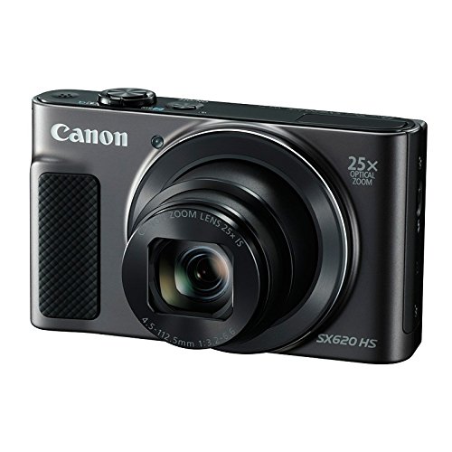 Canon SX620 HS PowerShot Fotocamera Digitale Compatta, Nero [Versione EU]