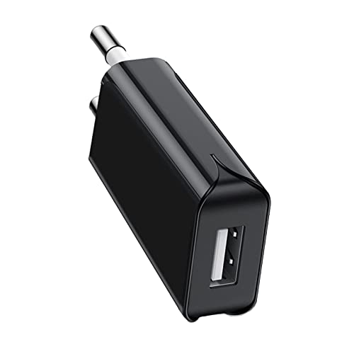 Caricatore USB 5V 1A Caricatore USB da Muro Caricabatterie USB Presa USB Compatibile per iPhone XS XR X Samsung M20 A50 S10 A8 A7 Huawei P30 P20 Lite Mate 20 Lite, Xiaomi (Black)