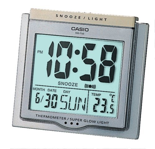 Casio Collection Clock, Gris, Taglia Unica