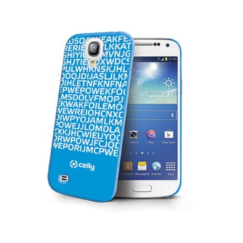 Celly Cover Messaggio Nascosto per Galaxy S4 Mini, Blu