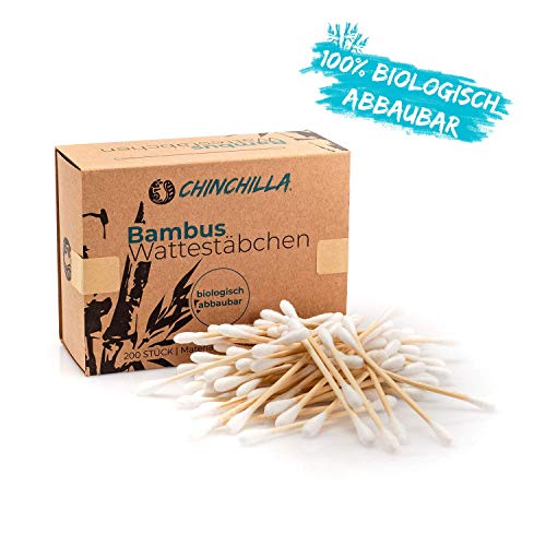 Chinchilla Bastoncini Cotonati (800 pezzi) 100% biodegradabili, c...
