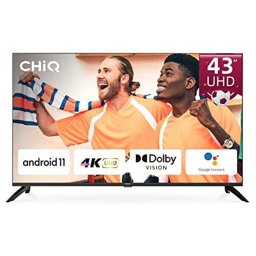 CHiQ H7C TV UHD da 43 pollici, Smart TV 4K, Design senza cornice, H...
