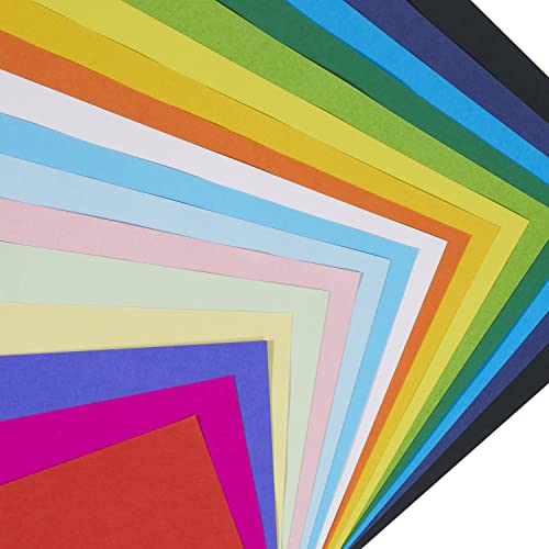CI 31,5 x 22 x 5 cm, 80 g mq, Confezione da 500 Pezzi, Carta Colorata, Formato A4, Multicolore