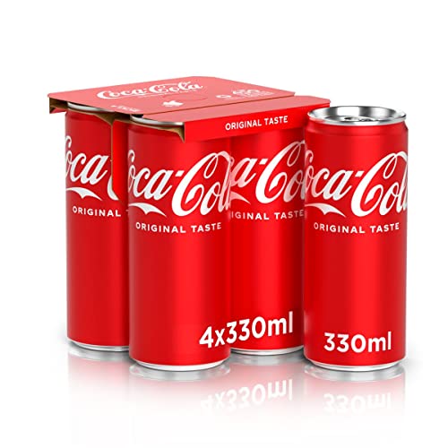 Coca-Cola Original Taste – 4 Lattine da 330 ml, Tutto il Gusto Or...