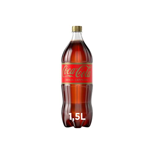 Coca-Cola Senza Caffeina – 1 Bottiglia da 1.5 L, Tutto il Gusto di Coca-Cola Senza Caffeina, in bottiglia PET 100% Riciclabile, Bevanda Analcolica