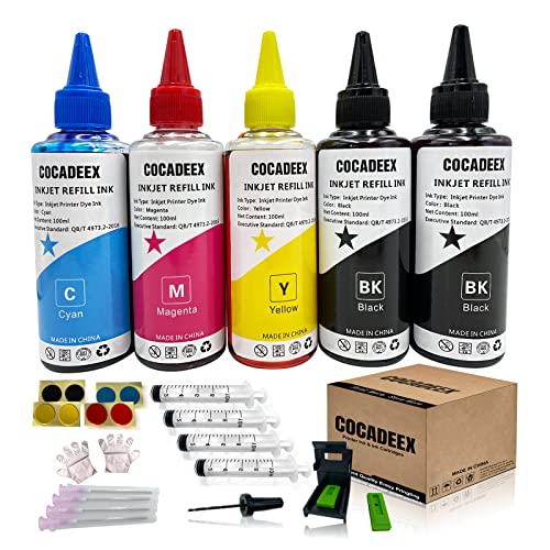 Cocadeex - Kit di ricarica per inchiostro compatibile con cartucce ...