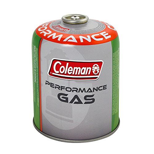 Coleman C500 Performance Bombola Gas con Valvola, per Fornelli da Campeggio, Cartuccia Compatta e Richiudibile