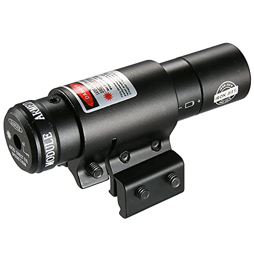 Compact Red DOT Laser Regolabile con Supporto Picatinny 20 mm per binari & Caccia Softair, 11 mm