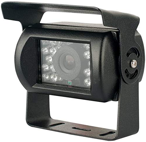 Comprare Web - Telecamera retromarcia per auto e camper 18 led infrarossi visione notturna a colori con staffa camera assistenza parcheggio (NERO)