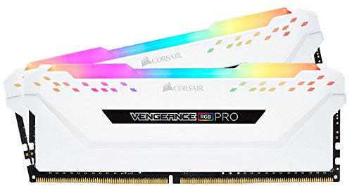Corsair Vengeance RGB PRO 16 GB (2x8 GB) DDR4 3200MHz C16 XMP 2.0 Kit di Memoria Illuminato RGB LED Entusiasta, Bianca