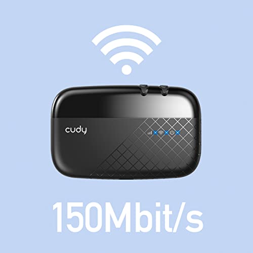 Cudy MF4 Pocket Hotspot 3G 4G LTE Via SIM, Inclusa Batteria Ricaric...