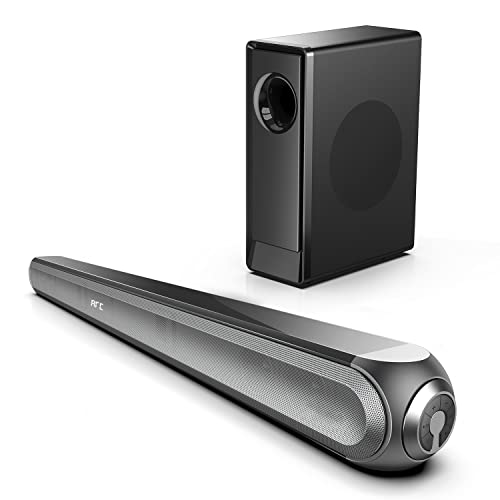 Dolby Audio Soundbar TV con 3D Surround Subwoofer, 240W Potenza di picco Hi-Fi Sound Bar per TV LCD con Audio Dinamico, Bluetooth 5.0, 8 EQ, Soundbar Supporta ARC Optical AUX USB Bluetooth