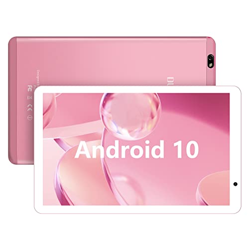 DUODUOGO Tablet 10 Pollici -4G LTE Android 10, 4GB RAM + 64GB ROM, Octa-Core Tablets PC, adatto alla DAD Meet Bluetooth GPS WiFi,Suono Stereo con Doppio Altoparlante Doppia Fotocamera-Rosa