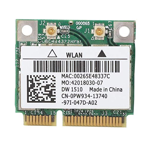 DW1510 BCM94322HM8L Scheda di Rete Wireless PCI-E Mini Band 300Mbps Dual Band per dell E4200 E5500 E4300M2400 M6400, ECC