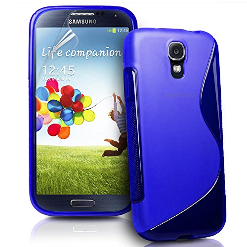 ebestStar - Cover Compatibile con Samsung S4 Mini Galaxy GT-i9190, i9192, i9195 Custodia Protezione S-Line Design Silicone Gel TPU Morbida e Sottile, Blu [Apparecchio: 124.6 x 61.3 x 8.9mm, 4.3  ]