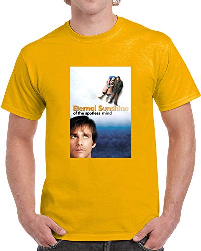 Eternal Sunshine of The Spotless Mind Tee Cool Classic Movie T Shirt Oro Verde M