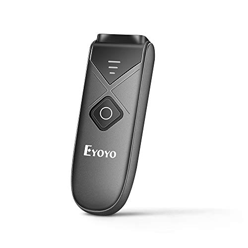 Eyoyo Mini scanner di codici a barre wireless 2D, con sensore di scansione portatile 1D QR Code Scanner, Bluetooth 2.4G Wireless Pocket Inventory Reader per Tablet iPhone Android iOS PC