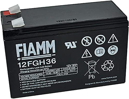 FIAMM IC-12FGH36 - Batteria al Piombo 12V 9Ah (Faston 6,3mm)