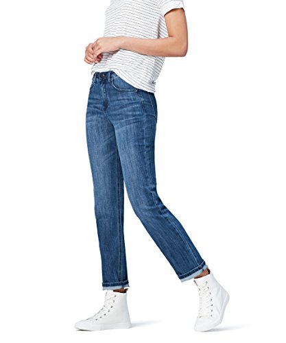 find. Mid Rise, Jeans Straight Donna, Blu (Mid Wash), Taglia Unica (Taglia Produttore: XX-Large)