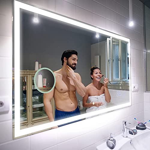 FORAM Personalizza Controluce specchio per bagno con luce LED - 120x60cm - su Misura - moderno specchi con illuminazione, retroilluminato L01