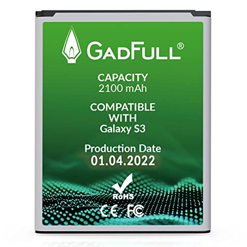 GadFull Batteria compatibile con Samsung Galaxy S3 | 2023 Data di p...