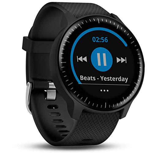 Garmin Vivoactive 3 Music - Smartwatch GPS con memoria interna per i tuoi brani musicali e profili sport, Unisex adulto, Nero
