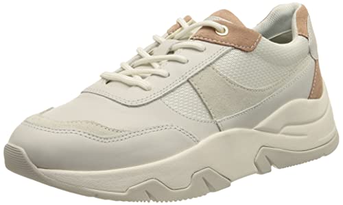 Geox D Kristene A, Sneakers Donna, Bianco Rosa (White Dk Rose), 35 ...
