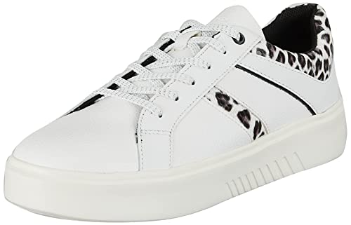 Geox D Nhenbus C, Sneakers Donna, Bianco (White 01), 38 EU