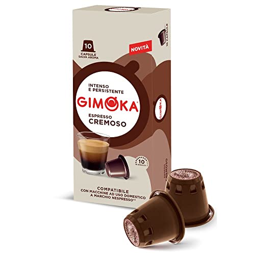 Gimoka - Capsule Compatibili Nespresso, Gusto Cremoso - 100 Capsule