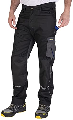 Goodyear GYPNT011 - Pantaloni protettivi per ginocchia, in poliestere cotone, W34 REG, Nero, 1